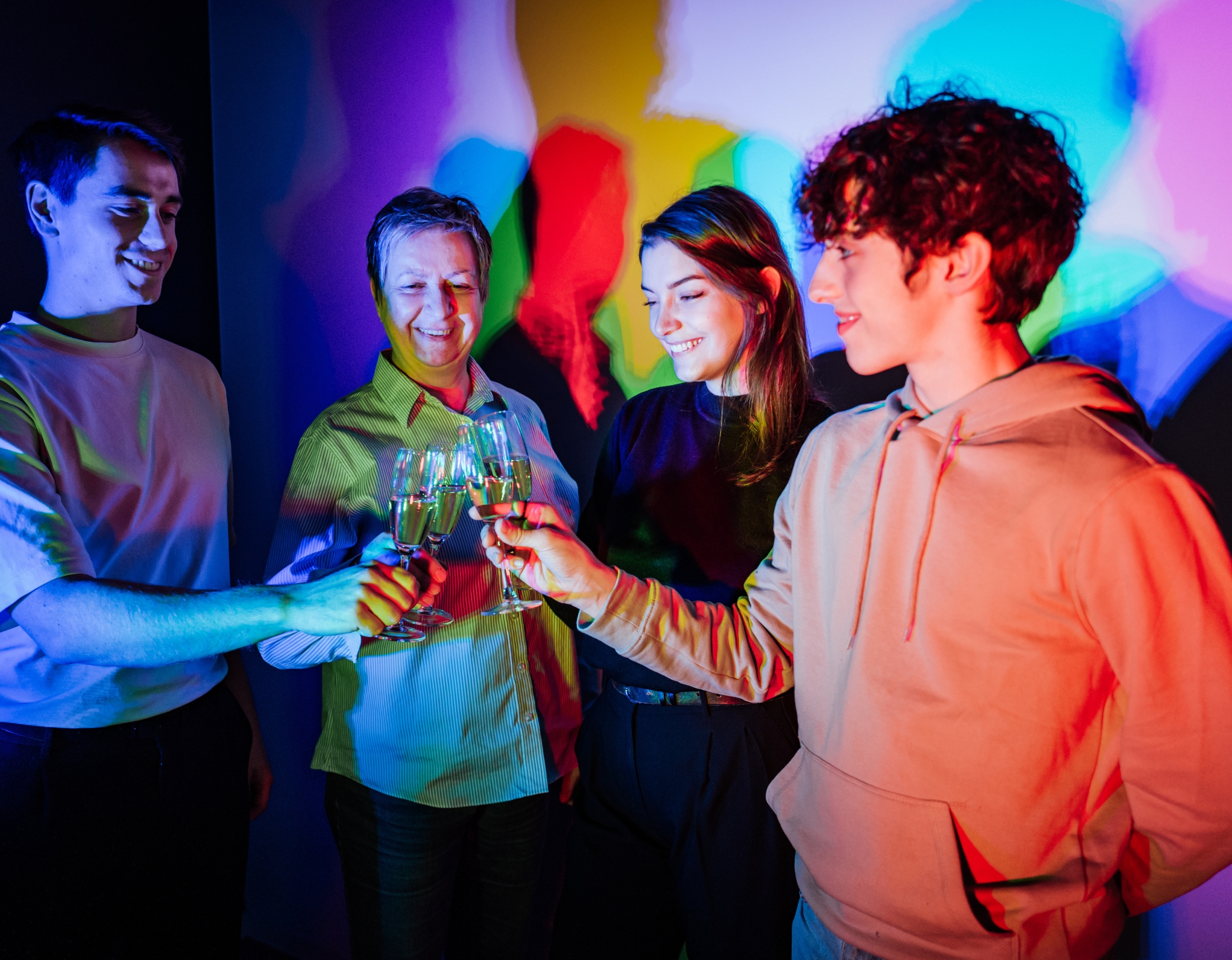 Museum der Illusionen Color Room Group drinks